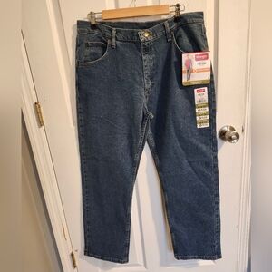 Wrangler Flex Blue Denim Jeans Relaxed 36x29